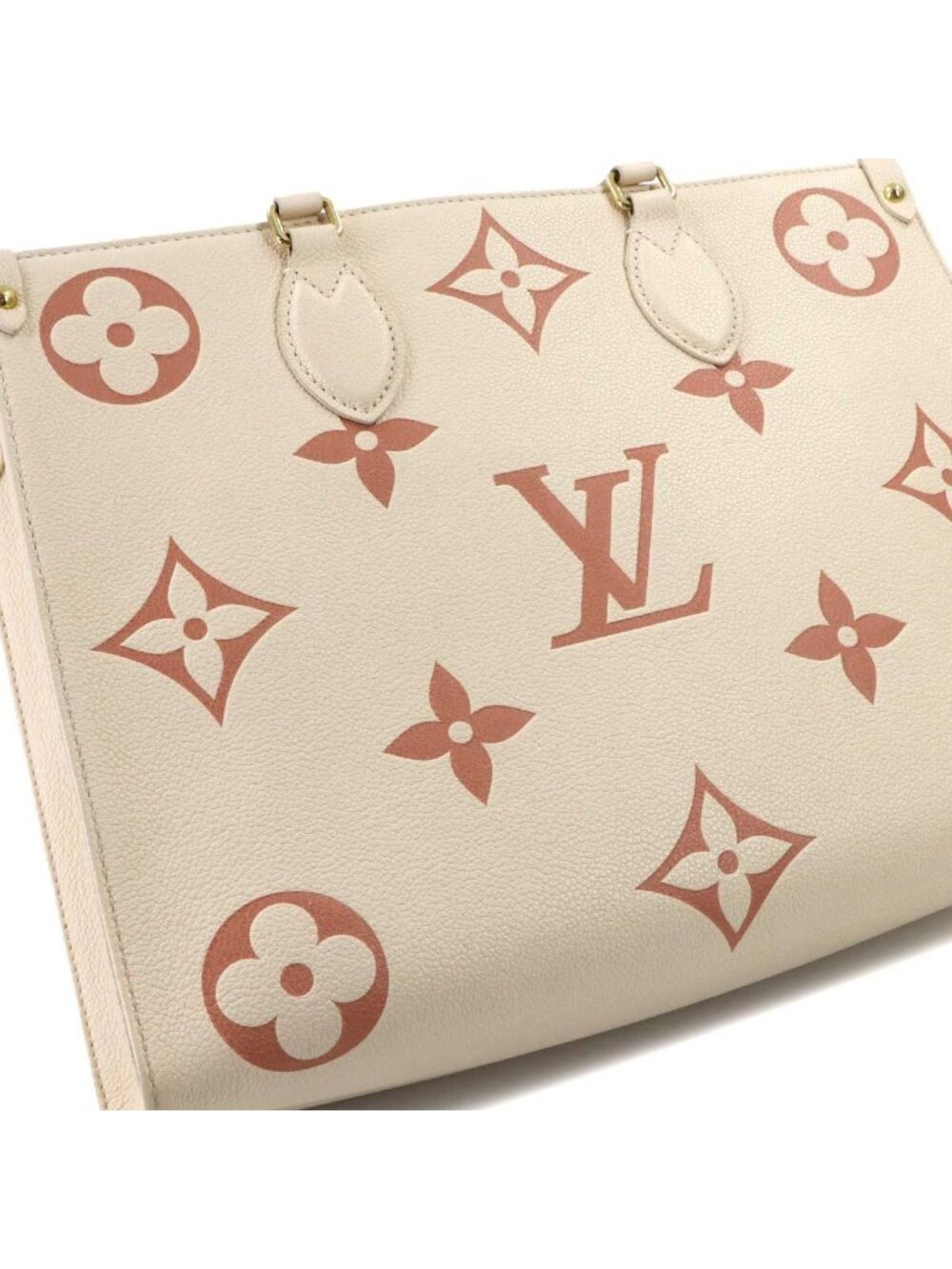 Louis Vuitton Bicolor Monogram Empreinte On The Go MM 2-Way Tote Cles MM - Picture 9 of 10